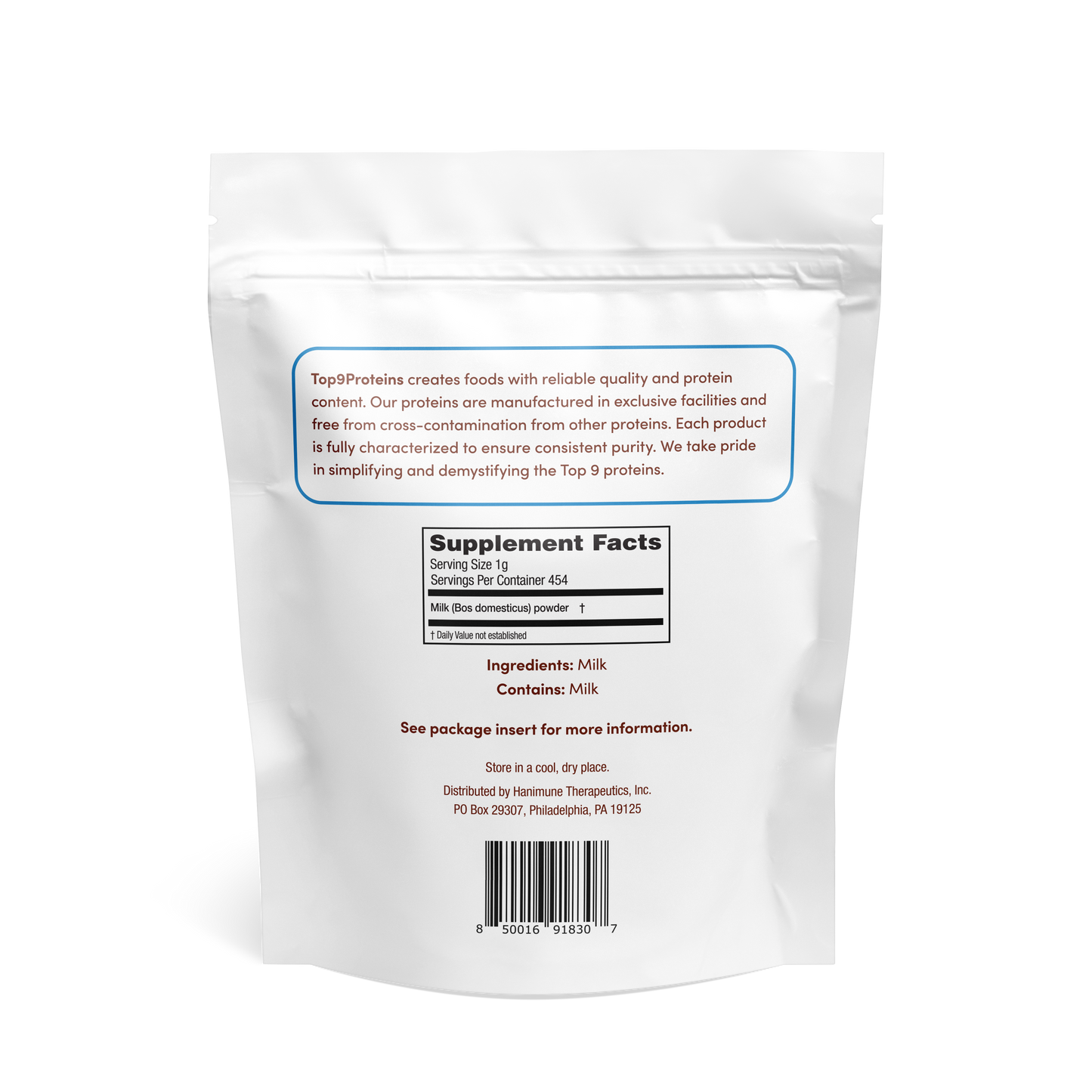 Pure Cow's Milk - 1 LB